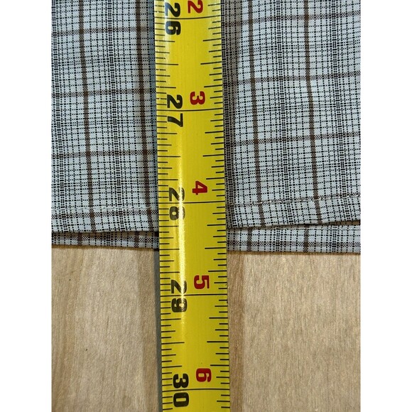 Marmot Mens Medium Multicolor Hiking Shirt Tan With Brown Black Plaid - Picture 6 of 12